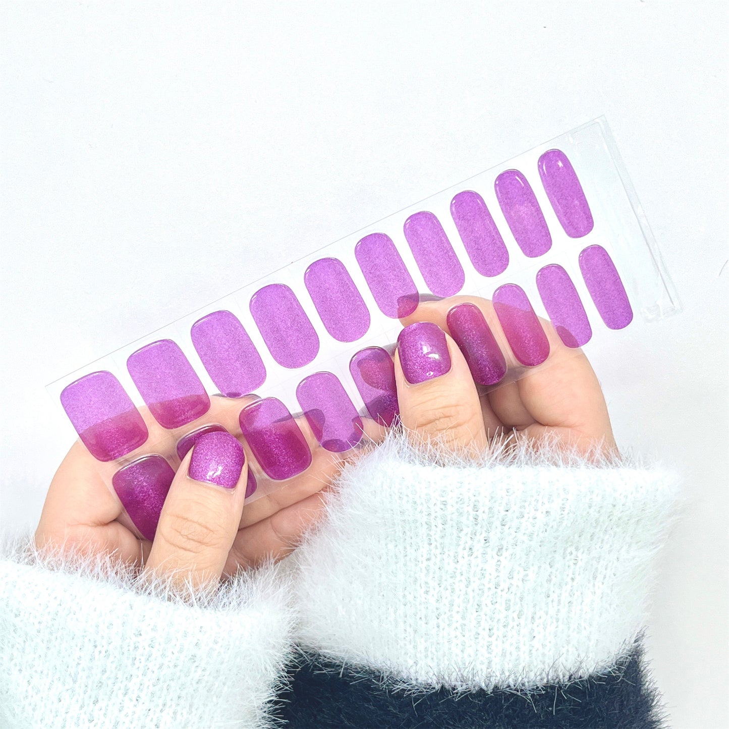 Lavender Lustre Semicured Gel Nail Wraps Kit