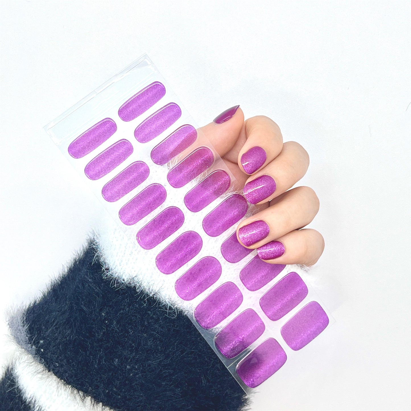 Lavender Lustre Semicured Gel Nail Wraps Kit