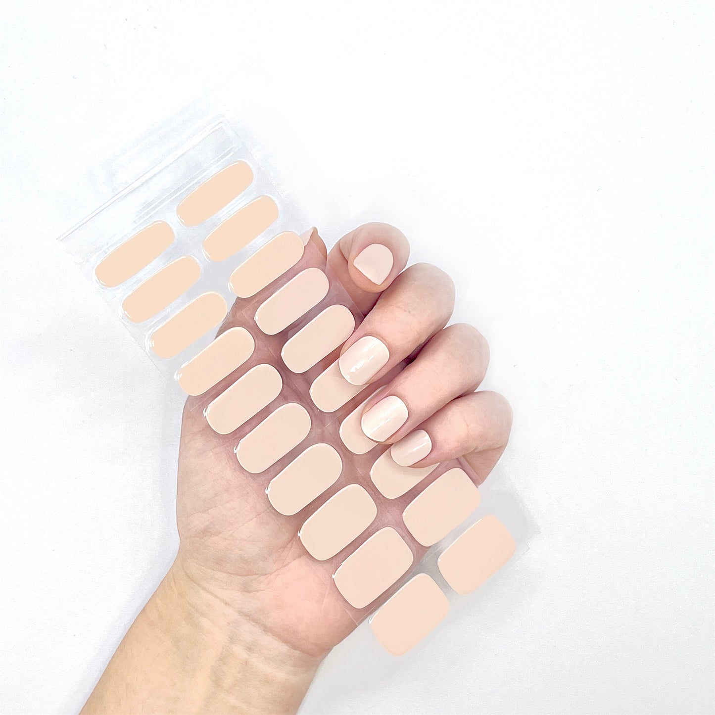 Nude Wheat Semicured Gel Nail Wraps Kit